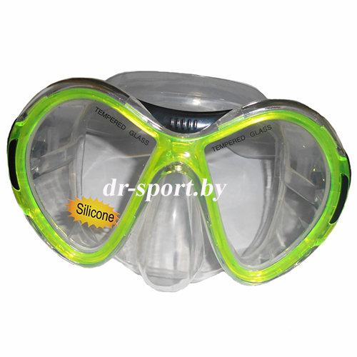 Маска для плавания "Flash SR" 21040, желтый