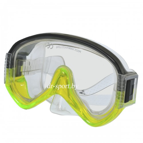 Маска для плавания "Warp SR" 23420, черно-зеленый