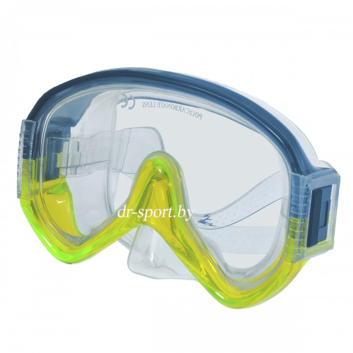 Маска для плавания "Warp SR" 23420, зелено-синий