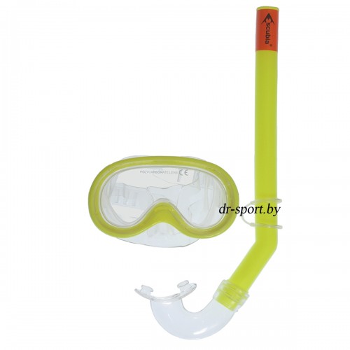 Набор для плавания маска+трубка "Sprint" 33010, желтый