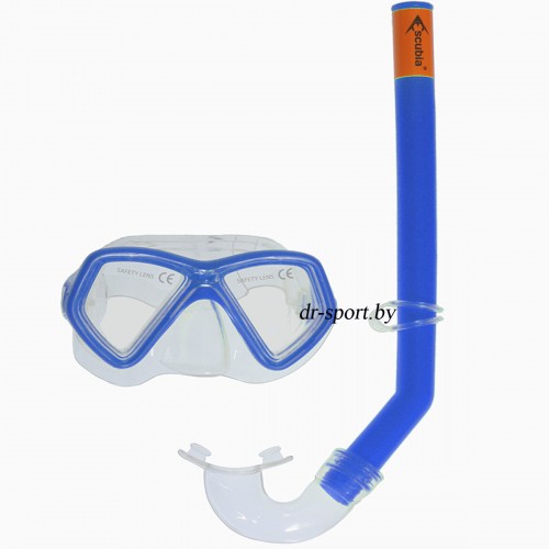 Набор для плавания маска+трубка "Start" 33020, синий