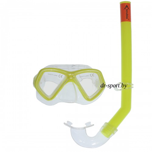 Набор для плавания маска+трубка "Start" 33020, желтый