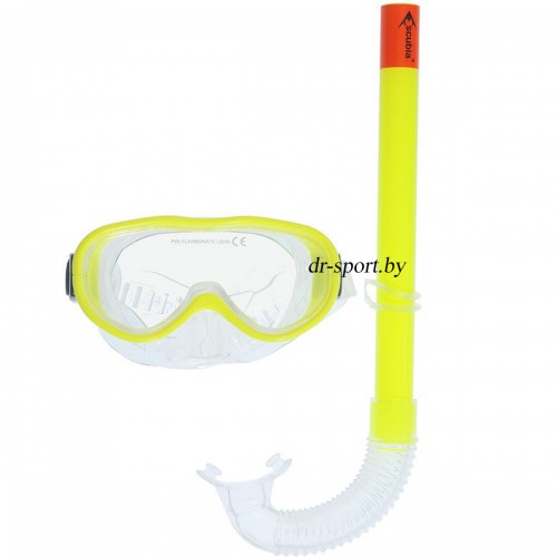 Набор для плавания маска+трубка "Power JR" 33050, желтый