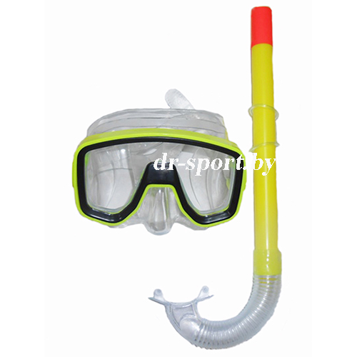 Набор для плавания маска+трубка "Joker SR" 33060, желтый