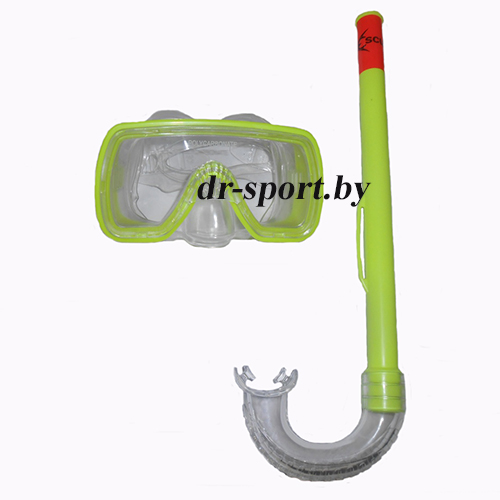 Набор для плавания маска+трубка "Fun JR" 33080, желтый