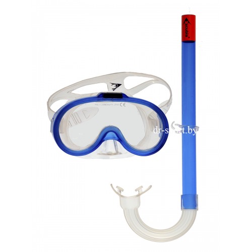 Набор для плавания маска+трубка "Point JR" 33410, синий