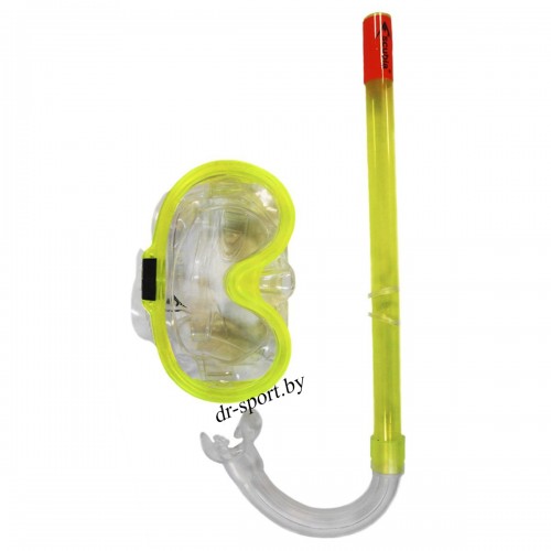 Набор для плавания маска+трубка "Point JR" 33410, желтый