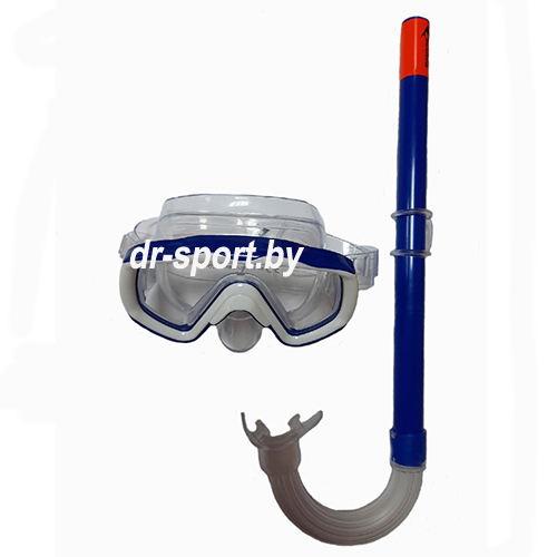 Набор для плавания маска+трубка "Splash" JR 33030, синий