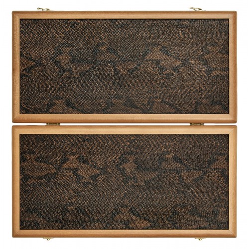 Нарды "Лидер" большие (60х30х6 см) дерево , вставка из экокожи