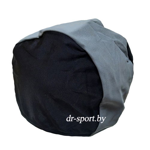 Шапочка для плавания 3242 черно-серый