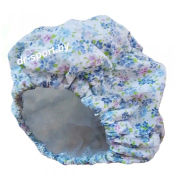 Шапочка для плавания 3628-00 голубые цветы