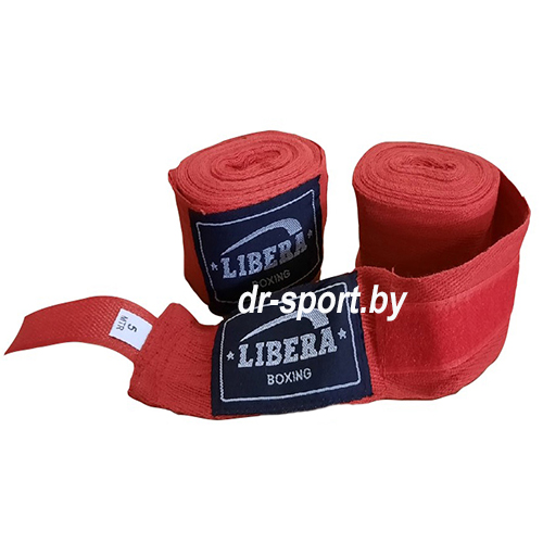 Бинт боксерский Libera 3,5 1035 красный