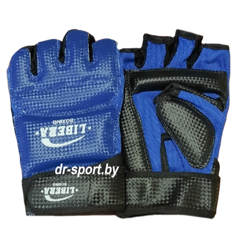 Перчатки таэквандо LIB-738  L синий