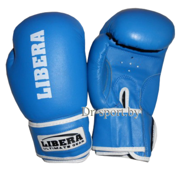 Перчатки боксерские Profi AIBA  LIB-103-10 унц синие