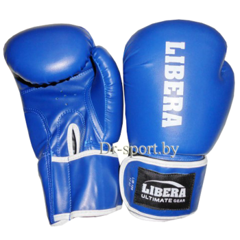 Перчатки боксерские Profi AIBA  LIB-109-10 унц синие
