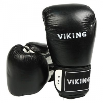 Уценка Перчатки боксерские Viking 8 унц. черный