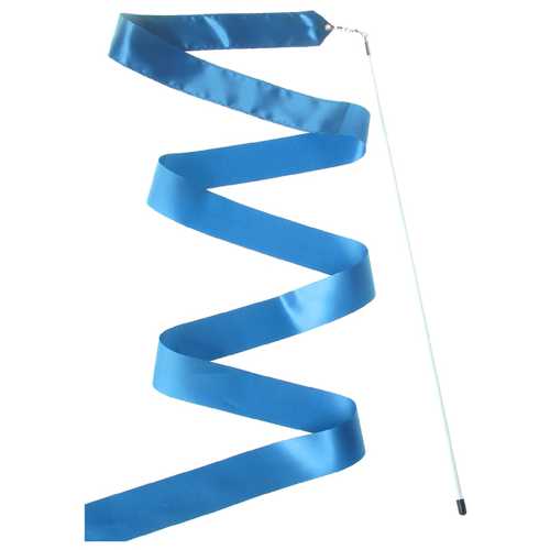 Лента гимнастическая  6 м. с палочкой 8220 голубая