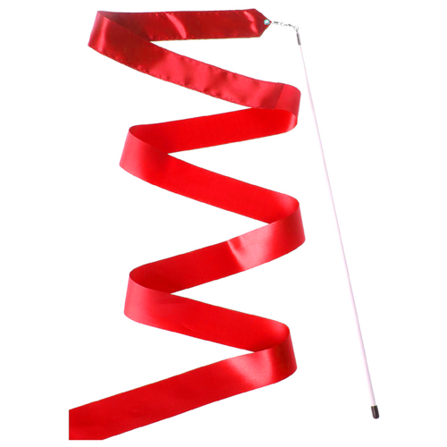 Лента гимнастическая  6 м. с палочкой 8220 красная