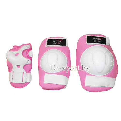 Комплект защиты Action PW-326 pink S