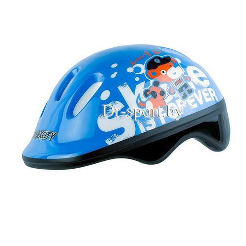 Шлем для роликов MaxCity Teddy light blue S