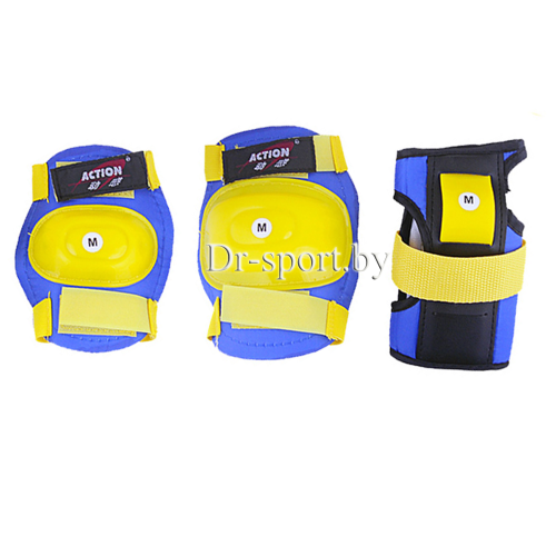 Комплект защиты Action PW-308 blue/yellow M