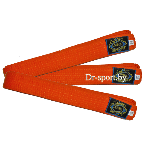 Пояс для единоборств Ayoun 3,0 м. 11 оранжевый