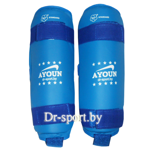 Защита голени для каратэ Ayoun ПУ 706 S синий