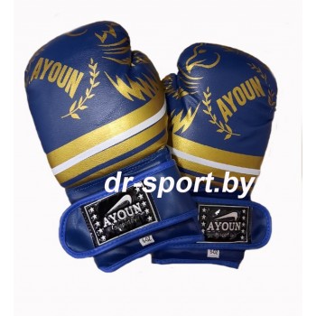 Перчатки боксерские Ayoun PVC Leon 849-10 унц. синие