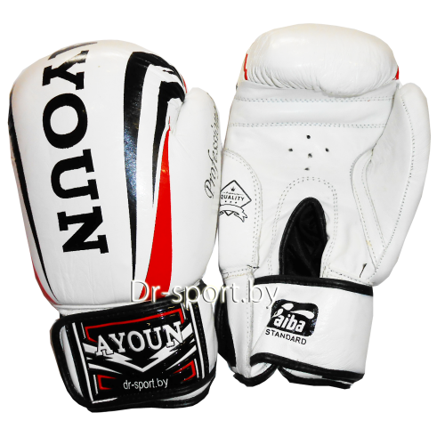 Перчатки боксерские Ayoun 967-8 унц. белые