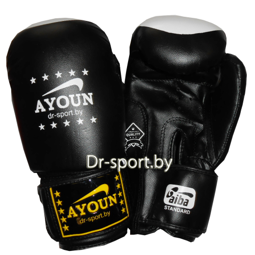 Перчатки боксерские Ayoun 867-6 унц. черный