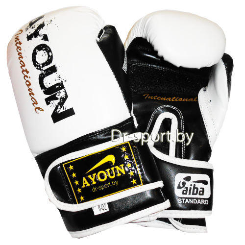 Перчатки боксерские Ayoun DX 850-12 унц. белые