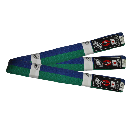 Пояс для единоборств Effea 566  голубо-зеленый