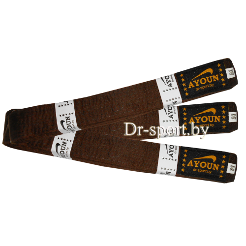 Пояс дзюдо коричневый