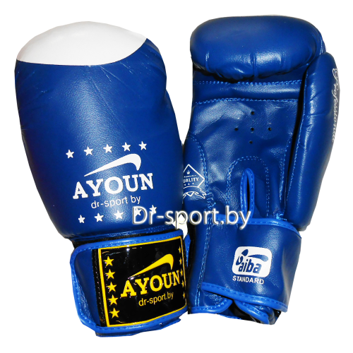 Перчатки боксерские Ayoun 867-12 унц. синий