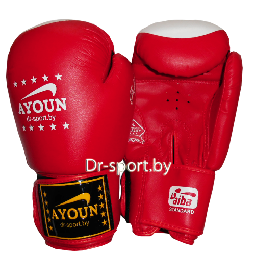 Перчатки боксерские Ayoun 867-14 унц. красный
