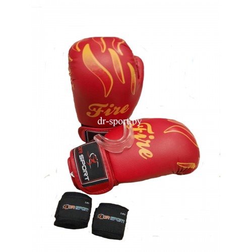 Перчатки боксерские Ayoun DX 327-2 унц. красные