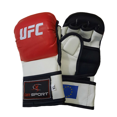 Перчатки  UFC 77 L красные