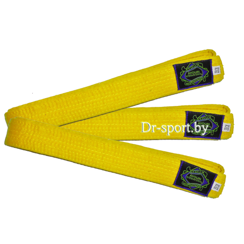 Пояс для единоборств Ayoun 3,0 м. 11 желтый