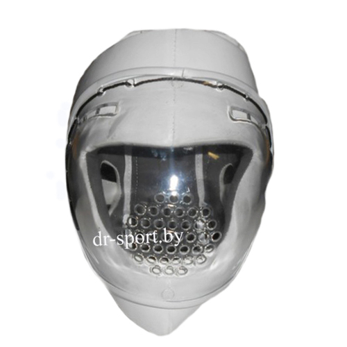 Шлем защитный карате с поликарбонатной маской Ayoun 855 S белый