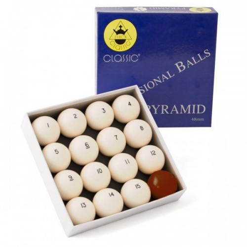 Шары для бильярда Classic A-Grade, Пирамида, 68 мм 70.047.68.0