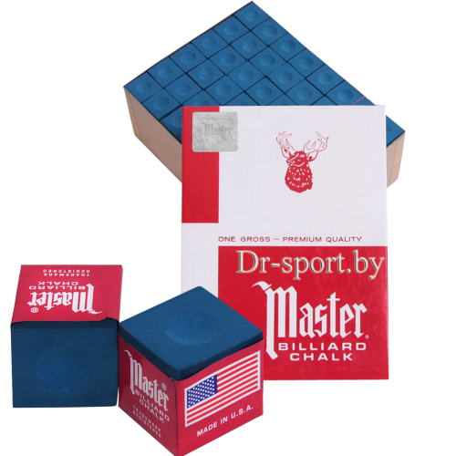 Мел для кия Master, синий  45.001.44.4