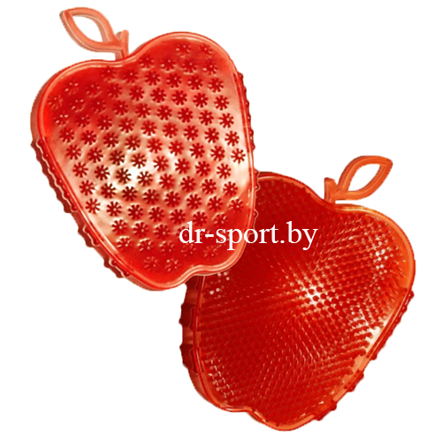 Массажер Чудо Варежка Яблоко красный