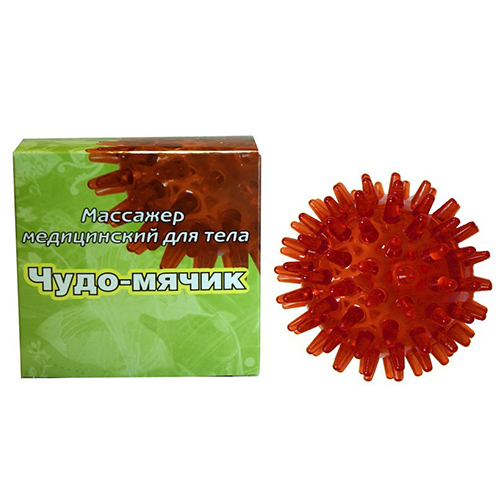 Массажер Чудо мячик мини красный