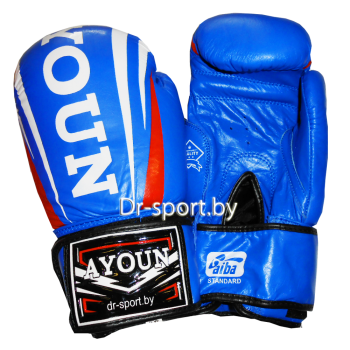Перчатки боксерские Ayoun 967-14 унц. синие