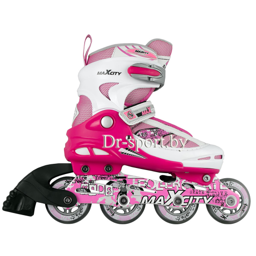 Коньки роликовые MaxCity Symbol Pink M(36-39)