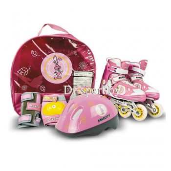 Коньки роликовые MaxCity Little Rabbit combo pink L(39-42)