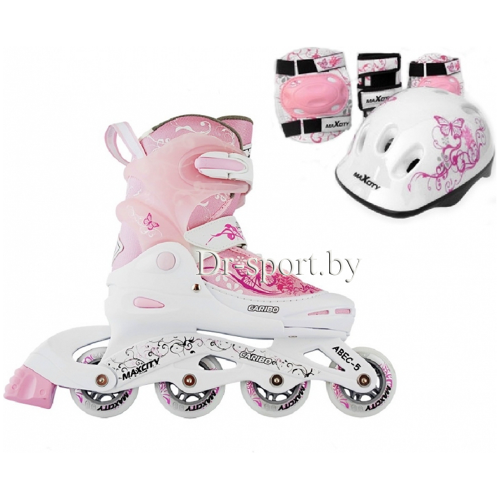 Коньки роликовые MaxCity Caribo combo Girl XS(26-29)