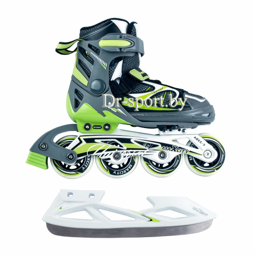 Коньки ледовые роликовые MaxCity Universal Boy 27-30