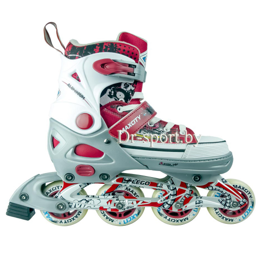 Коньки роликовые MaxCity Lego Red XS(29-32)