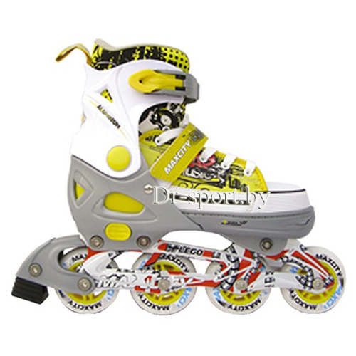 Коньки роликовые MaxCity Lego Yellow M(37-40)